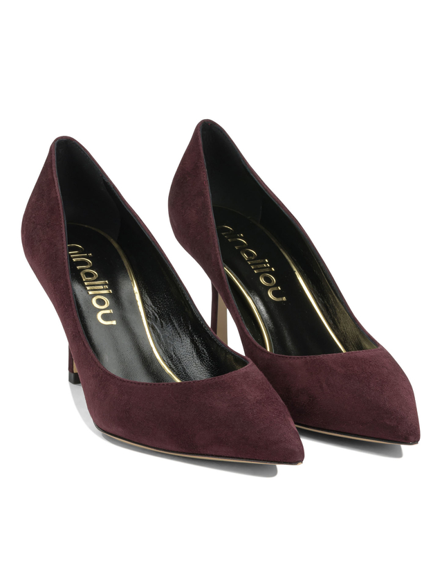 니나릴로우 [해외직구][니나릴로우] 구두 352552N7CAMOSCIO MERLOT 7608463 착용컷