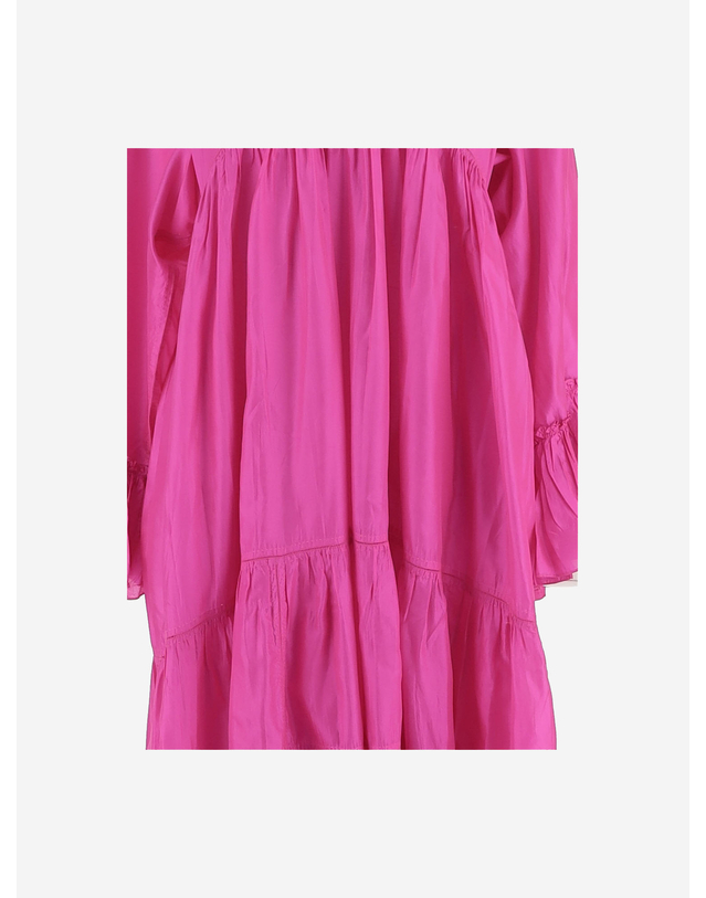 페로 [해외직구][페로] 긴팔원피스 DLWPDFRL01FUCSIA 7190199 착용컷