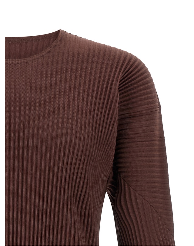 플리츠 플리즈 이세이 미야케 [해외직구][이세이미야케 옴므 플리세]Color Pleats 긴팔 티셔츠 HP58JK18748 6367356 착용컷