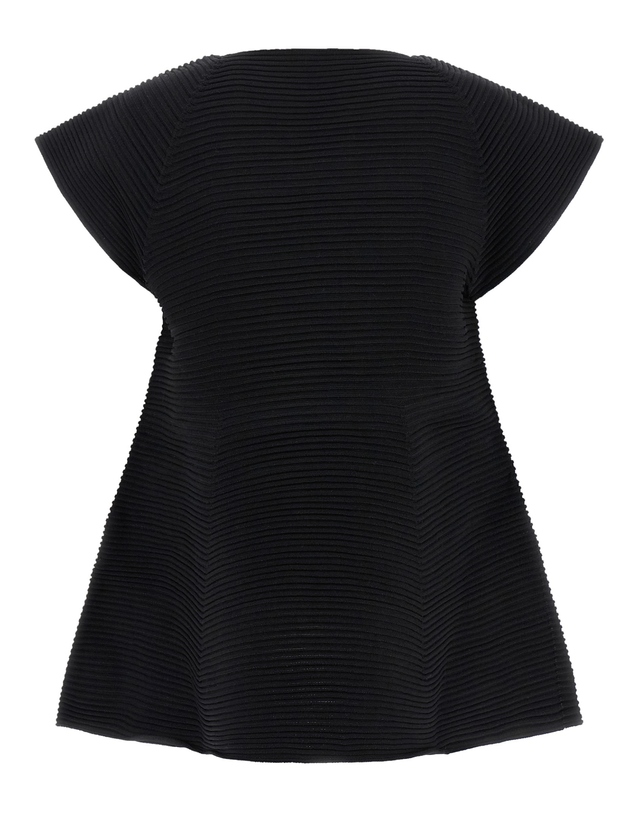 플리츠 플리즈 이세이 미야케 [해외직구][이세이미야케]Corrugated Knit 반팔원피스 IM66KT76915 7261807 착용컷