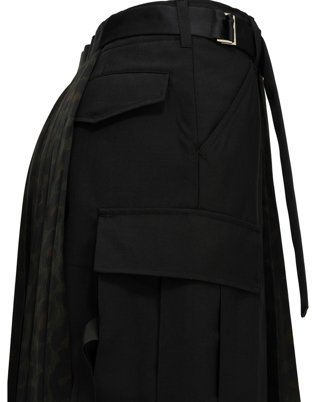 사카이 [해외직구][사카이]Pleated Leopard 미디스커트 26-08781012 7597060 착용컷