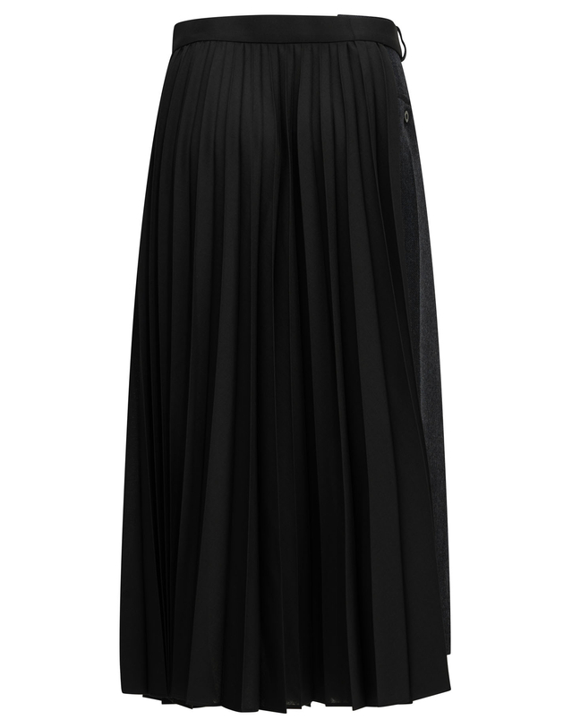 사카이 [해외직구][사카이]Pleated 미디스커트 26-08766202 7597114 착용컷