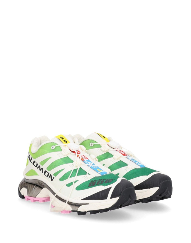 살로몬 [해외직구][살로몬]XT-4 OG 스니커즈 L49216800VANILLA ICE/ACID LIME/PINK F 7595551 착용컷