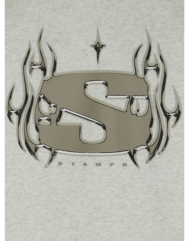 스템피디 [해외직구][스탬피디]Chrome Flame 맨투맨 SLAM3104SWOHG 2052584 착용컷