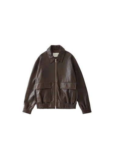 [해외직구][스튜디오 니콜슨] 남성 가죽 자켓 SNM-1115 PISTON BROWN 7506715