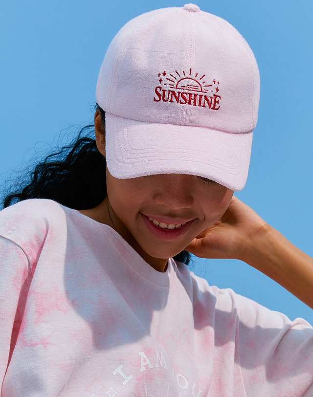 썸띵굿 SUNSHINE Terry Ball Cap 착용컷