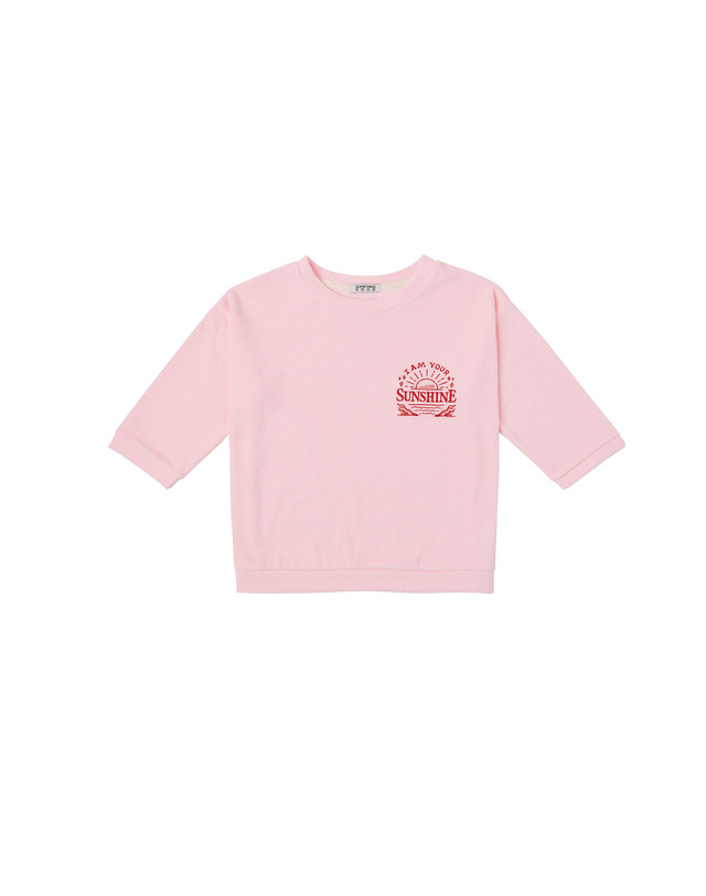 썸띵굿 SUNSHINE Terry Crop 착용컷