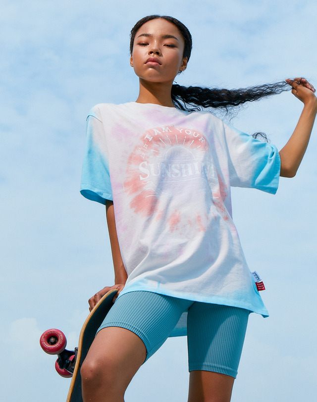 썸띵굿 STG x CDC TIEDYE T-Shirts MULTI 착용컷