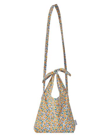 Floral Tie Eco Bag Mini-Cross_YELLOW