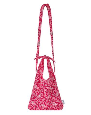 Paisley Tie Eco Bag Mini-Cross_RED