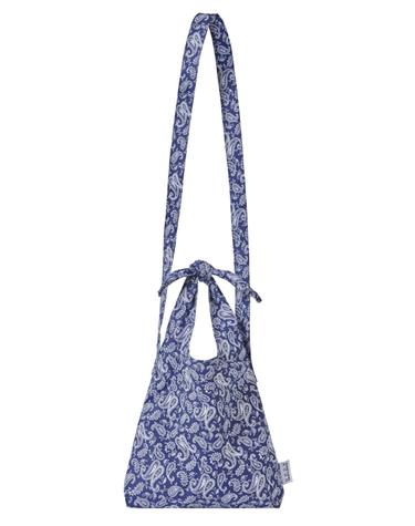 Paisley Tie Eco Bag Mini-Cross_NAVY