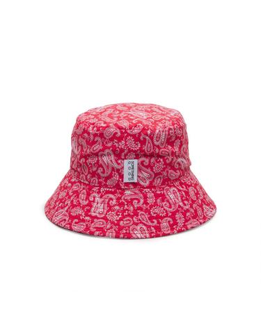 썸띵굿 STG Reversible Bucket Hat_RED SOLID X RED PAISLEY