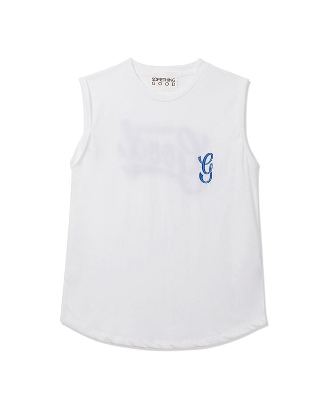 썸띵굿 Irvan X SOMETHINGGOOD Sleeveless Charcoal gray 착용컷