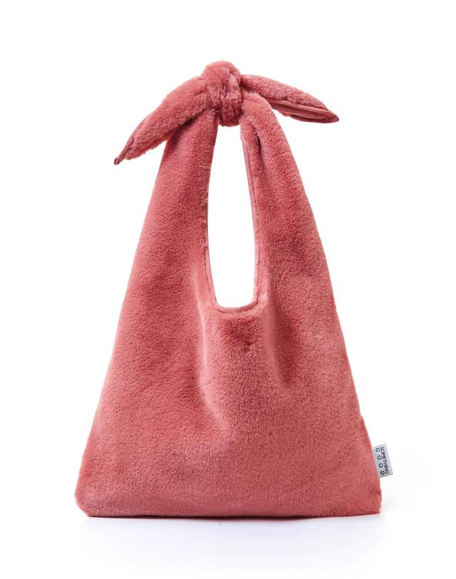 썸띵굿 Fluffy Tie Eco Bag-Large 착용컷