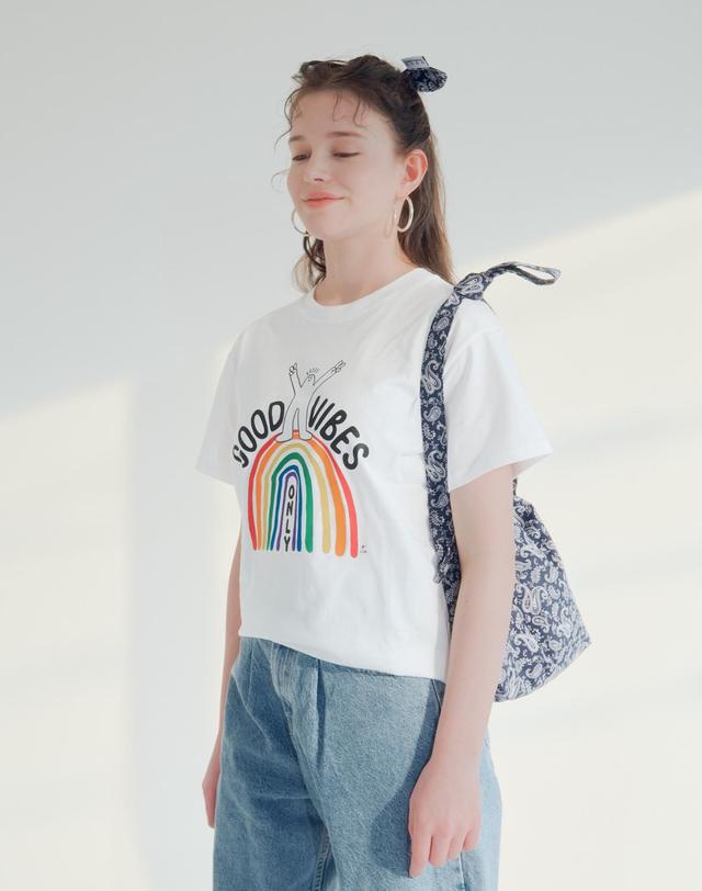 썸띵굿 Paisley Tie Eco Bag Mini-Cross_NAVY 네이비 착용컷