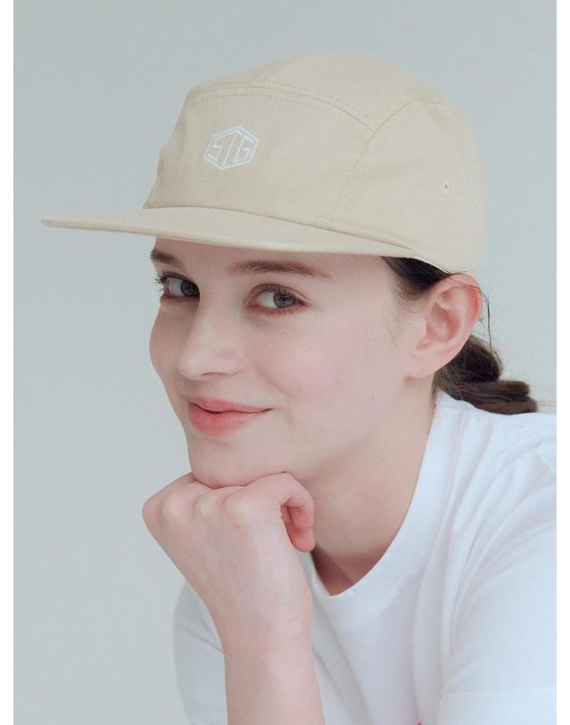 썸띵굿 STG Camp Cap_BEIGE 베이지 착용컷