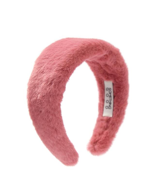 썸띵굿 Fluffy hairband 착용컷
