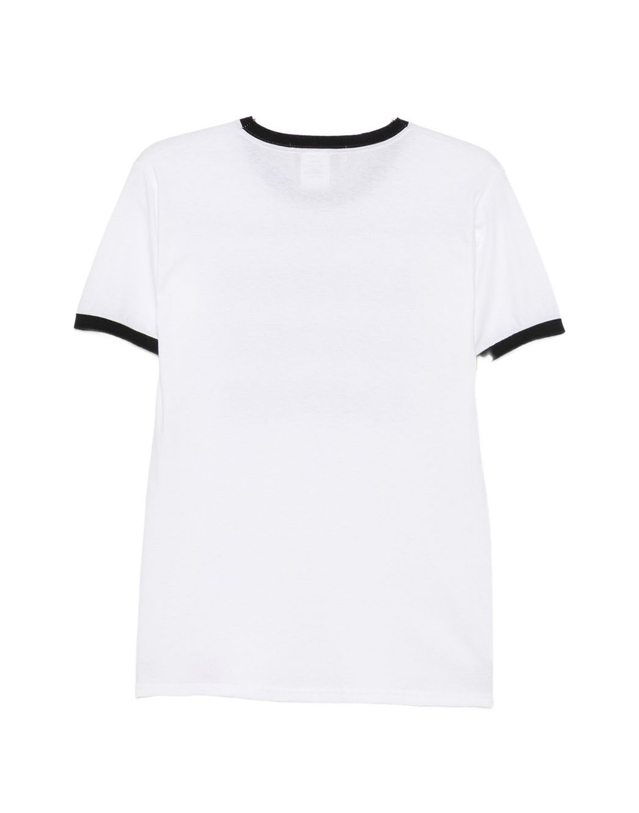 알레산드로 엔리케 [해외직구][알레산드로 엔리케] 반팔 티셔츠 TS109COWHITE/BLACK 7519302 착용컷