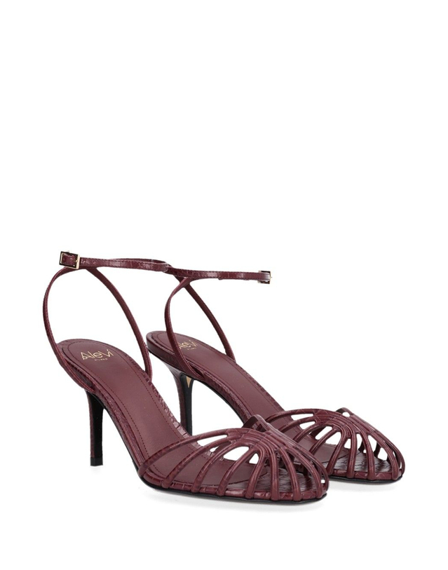 알레비 [해외직구][알레비 밀라노]Lizard 샌들 L26SC002.N.1354301BORDEAUX 7497868 착용컷