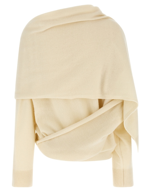 아르마리움 [해외직구][아르마리움]Alida 니트 ARMTMKN32W038007OFFWHITE 7569883 착용컷
