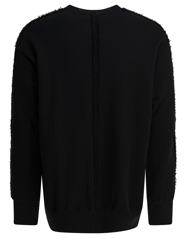 꼼데가르송 [해외직구][꼼데가르송 옴므] 맨투맨 HP-T014-W251 BLACK 6629778 착용컷
