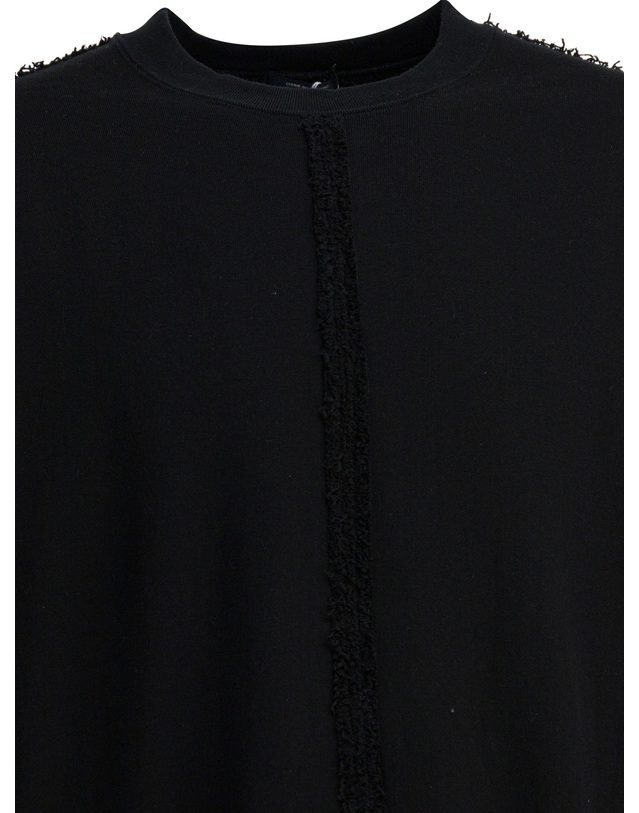 꼼데가르송 [해외직구][꼼데가르송 옴므] 맨투맨 HP-T014-W251 BLACK 6629778 착용컷