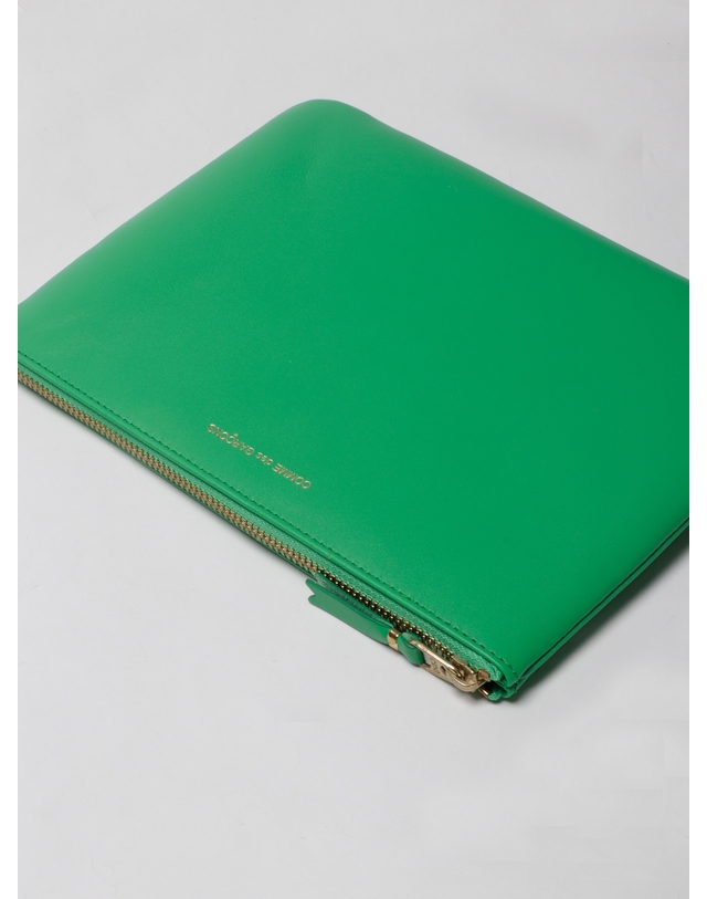 꼼데가르송 [해외직구][꼼데가르송] 지갑 SA5100 GREE 7238629 착용컷