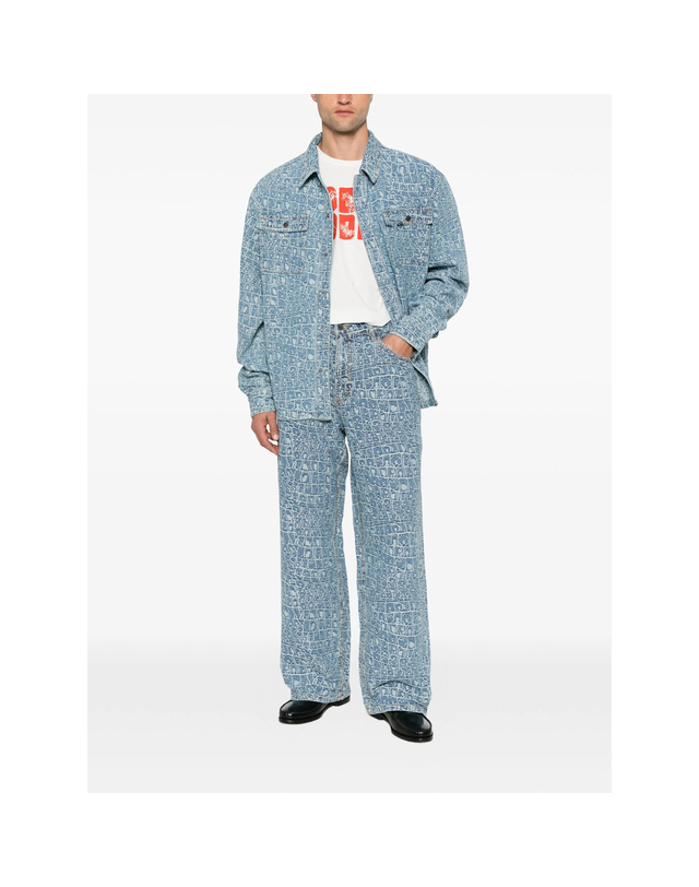 데일리 페이퍼 [해외직구][데일리페이퍼] 청바지 2610140 CROC JACQU BLUE 7573365 착용컷