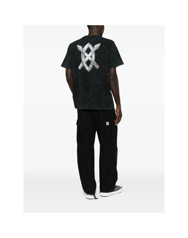 데일리 페이퍼 [해외직구][데일리페이퍼] 반팔 티셔츠 2610149 TEXTURED M WABLK 7581863 착용컷