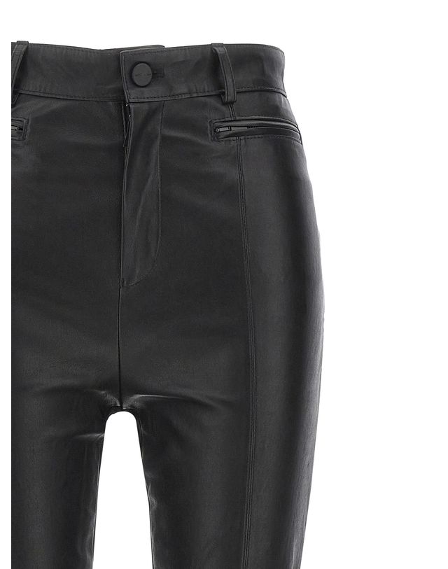 데이비드 코마 [해외직구][데이비드 코마]Napa Leather 레깅스 AW23DK44TRBLACK 2232335 착용컷