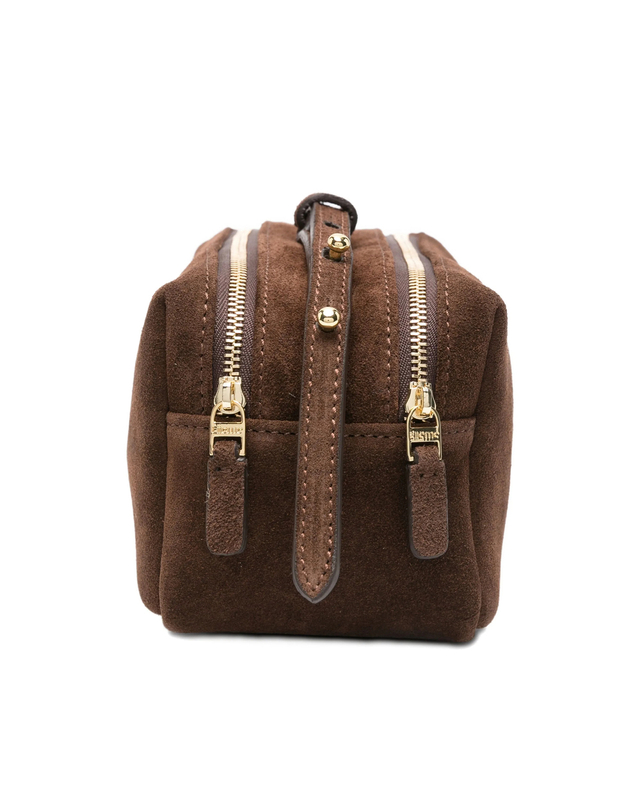 엘렘 [해외직구][엘레메] 숄더백 TROUSSE SUEDE BROWN 7492683 착용컷