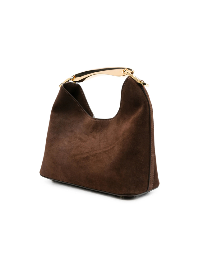 엘렘 [해외직구][엘레메] 토트백 SMALL BOOMERAN SUEDE BROWN 7492753 착용컷