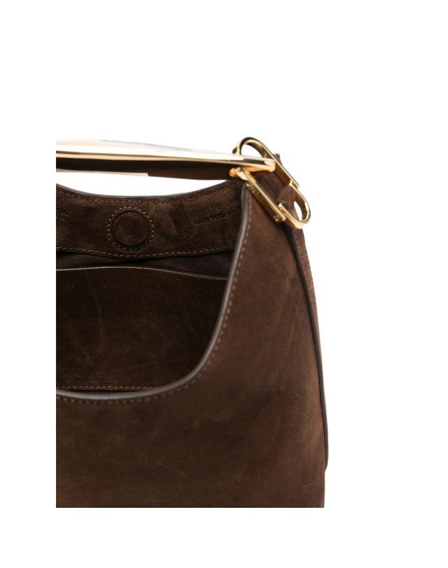 엘렘 [해외직구][엘레메] 토트백 SMALL BOOMERAN SUEDE BROWN 7492753 착용컷