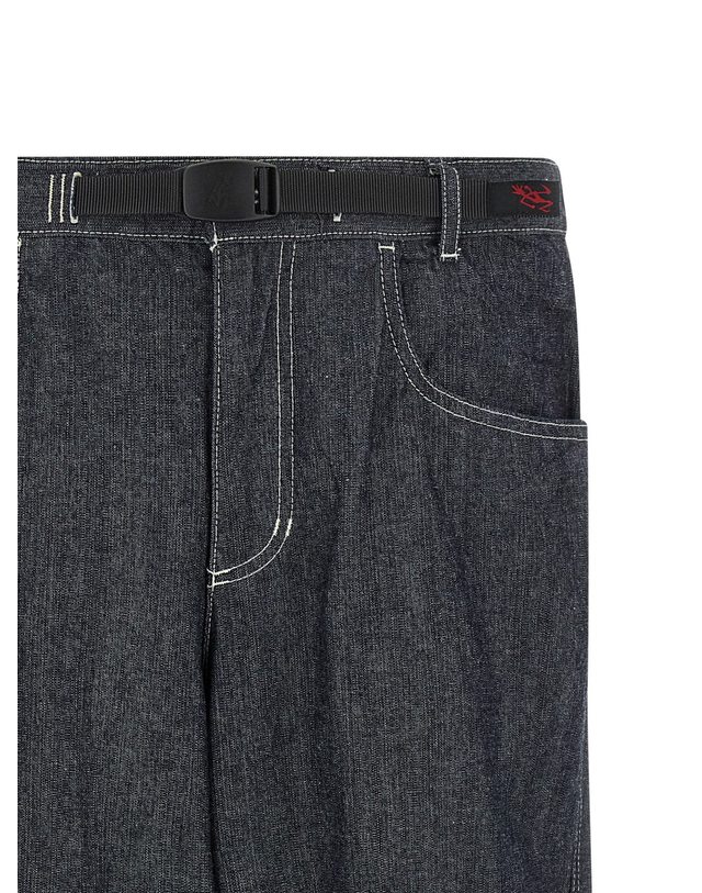 그라미치 [해외직구][그라미치]Japanese Chambray Double Knee 청바지 G6SMP015NAVY 7177976 착용컷