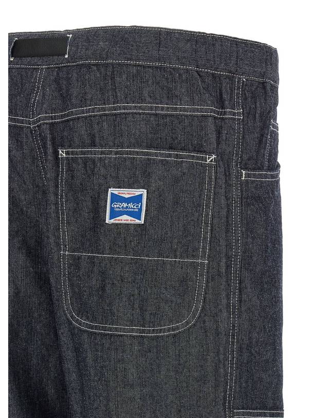그라미치 [해외직구][그라미치]Japanese Chambray Double Knee 청바지 G6SMP015NAVY 7177976 착용컷