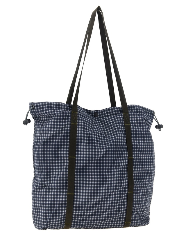 그라미치 [해외직구][그라미치]Utility Tote 토트백 G6FA071NAVYCHECK 7562615 착용컷