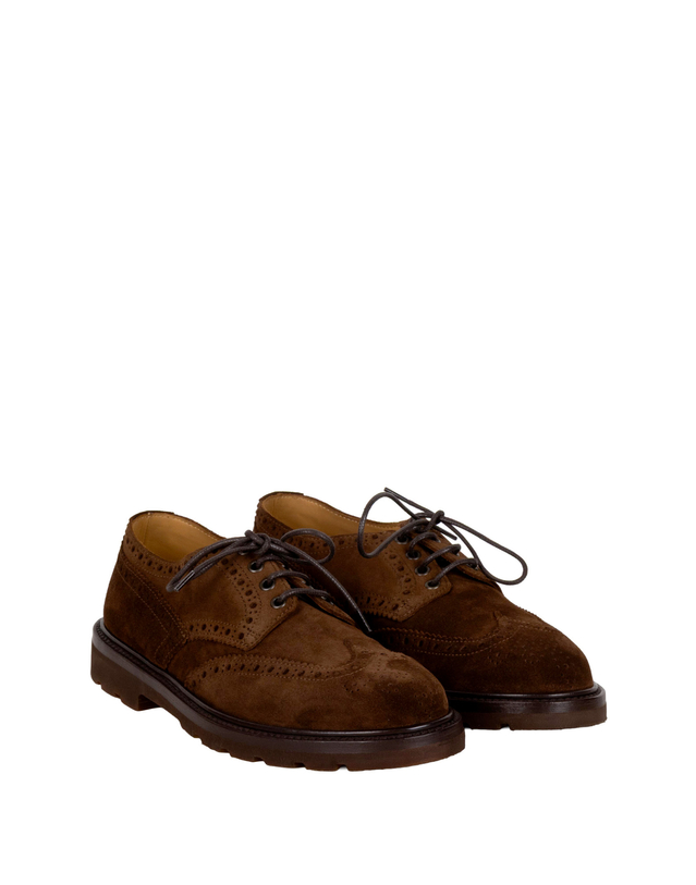핸더스바라코 [해외직구][헨더슨 바라코] 로퍼 GEORGE.S.8SUEDE COFFECASTAGNA 7571547 착용컷