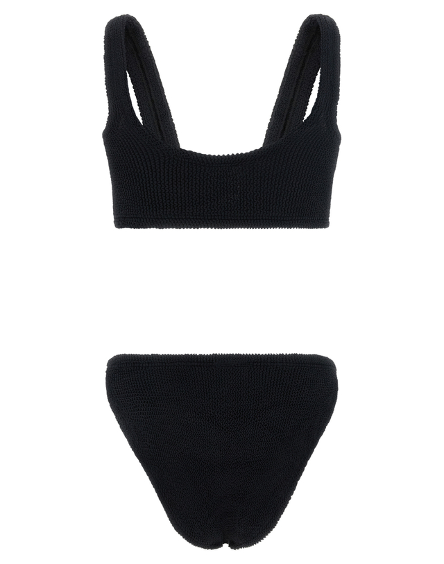 훈자 지 [해외직구][훈자 지]Julia 비키니 JULIAGOLDHOOPBIKINIBLACK 7435712 착용컷