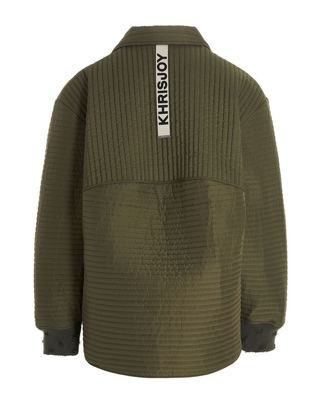 크리스조이 [해외직구][크리스조이]Chore Quilted Stripes 남성 패딩 자켓 ESM053NYQSOA101 2056085 착용컷