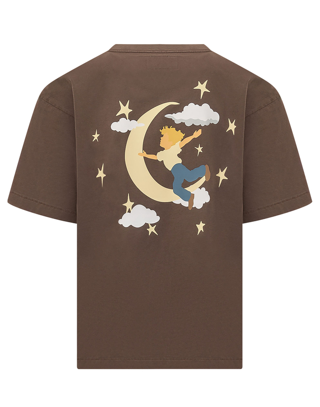키드슈퍼 [해외직구][키드슈퍼] 반팔 티셔츠 SS26TEE06 MOCHA 7550147 착용컷