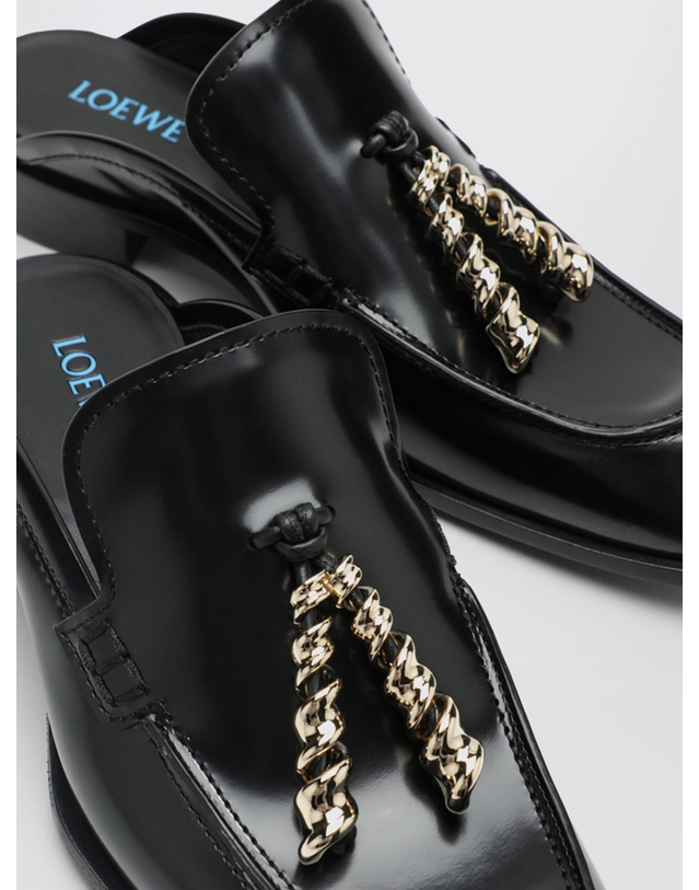 로에베 [해외직구][로에베] 플랫슈즈 L814379X70 BLACK 7414376 착용컷