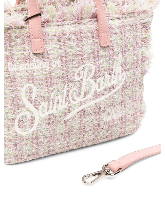 엠씨투 세인트바스 [해외직구][세인트 바쓰] 토트백 VAMI032 VANITY MINI TWEED N 00171M 7597508 착용컷