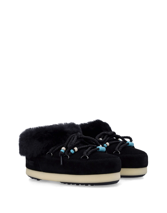 문부츠 [해외직구][문부츠]스웨이드 비즈 뮬/클로그 80D1470040 5197440 착용컷