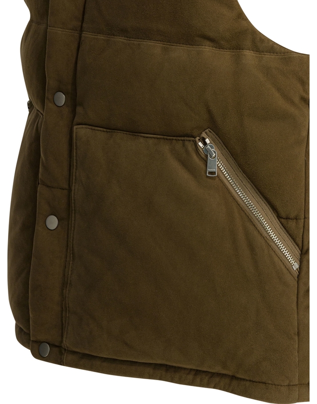논네이티브 [해외직구][논네이티브]Explorer 패딩 베스트 NN-V4704BROWN 7084087 착용컷