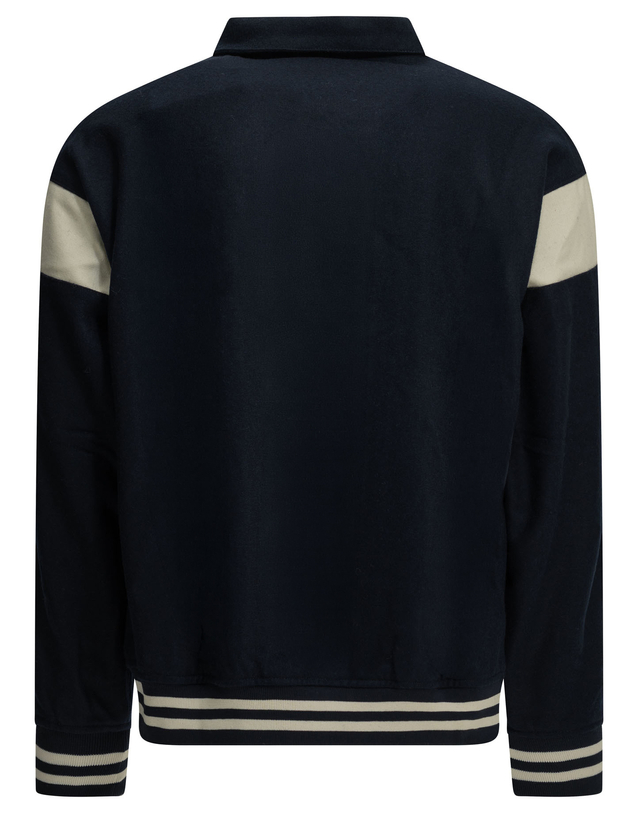 오트리 [해외직구][오트리]Varsity College 봄버 자켓 JAPX142T 7597041 착용컷