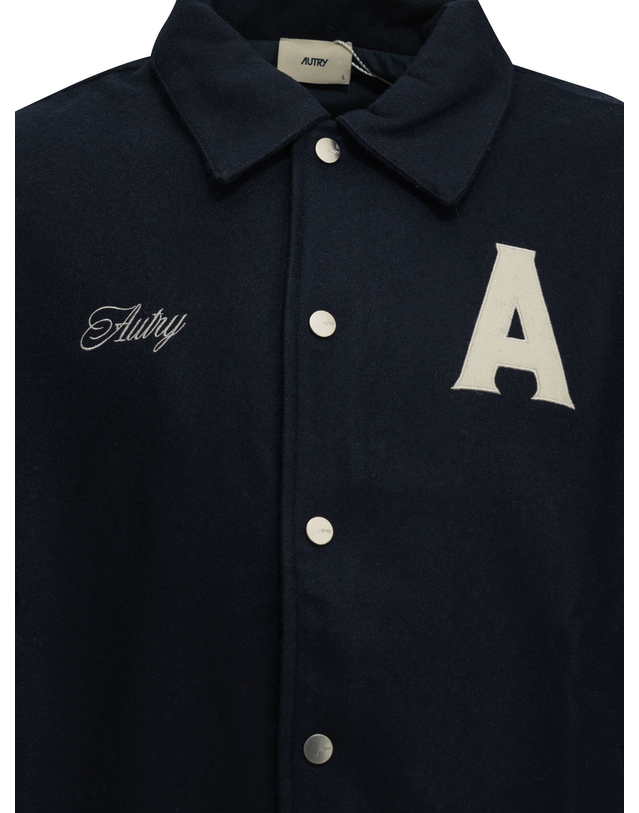 오트리 [해외직구][오트리]Varsity College 봄버 자켓 JAPX142T 7597041 착용컷