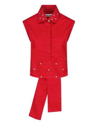 [해외직구][아워레가시] 민소매 셔츠 W4252GLRLIPSTICK RED SUPER POPLIN 7323468