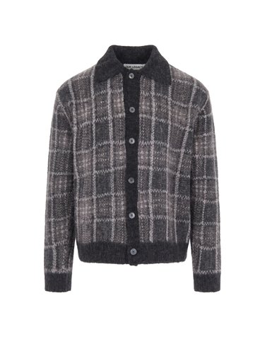 [해외직구][아워레가시] 가디건 M4263EGGrand Check Fuzzy Alpaca 7574274