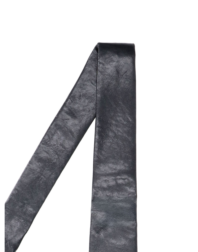 아워 레가시 [해외직구][아워레가시] 넥타이 A4248TBRBLACK REAL FAKE LEATHER 7562661 착용컷