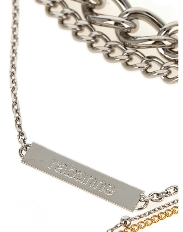 파코라반 [해외직구][파코라반]Collier 5 Rangs 목걸이 26HBB0553MET983M042 7542595 착용컷